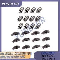Engine 12x Rock Arm / 12x Valve Lifter Fit 2.5 3.0 3.5 3.8 L GAS EEB 6G72 6G74 6G75 For CHRYSLER SEBRING DODGE MITSUBISHI PAJERO