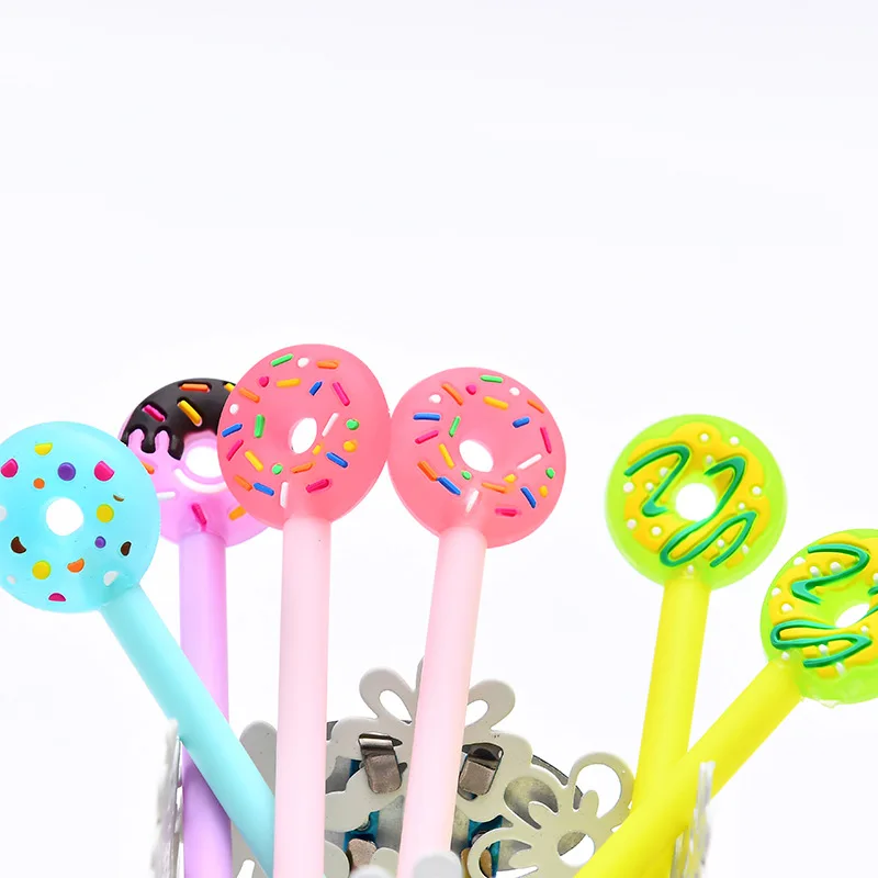 36PCS  Creative office stationery, doughnut, soft rubber Rollerball pen