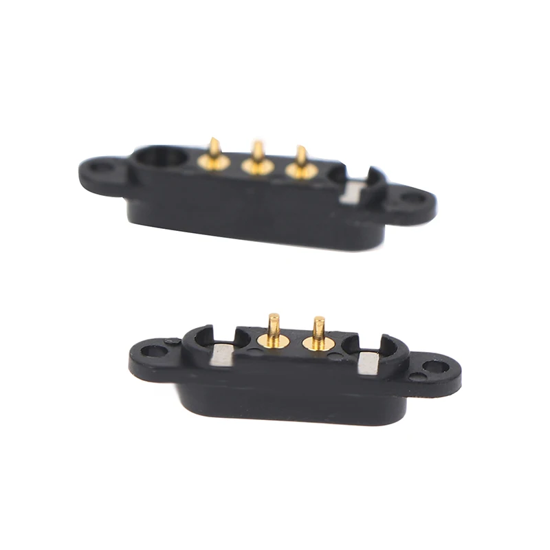 High Quality DC 12V 3A Waterproof Magnetic Pogo Pin Connector 3P 4P Pin Pogopin Male Female Spring Loaded DC Power Socket