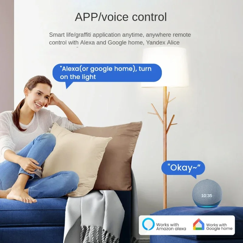 Tuya APP WIFI/ZigBee Zero Contact Dry Connect 12 24VDC Low Voltage NONC Intelligent Switch Breaker