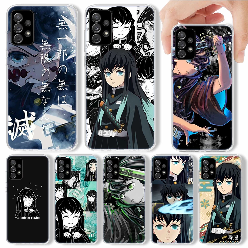 Demon Slayer Tokitou Muichirou Phone Case For Samsung Galaxy A14 A54 A13 A53 A12 A52S A24 A34 A23 A33 A22 A32 A04S A03S A02S A72