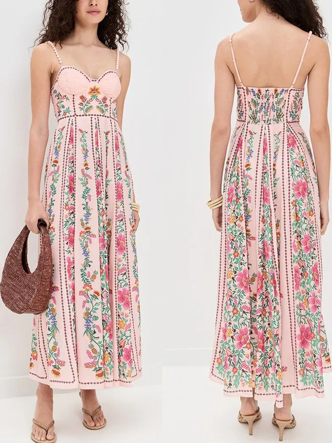 Celana Wanita Kasual Longgar Bermotif dengan Pinggang Elastis Svel G422 Ciwalk Faion Musim Panas Musim Semi Musim Gugur Longgar Dr