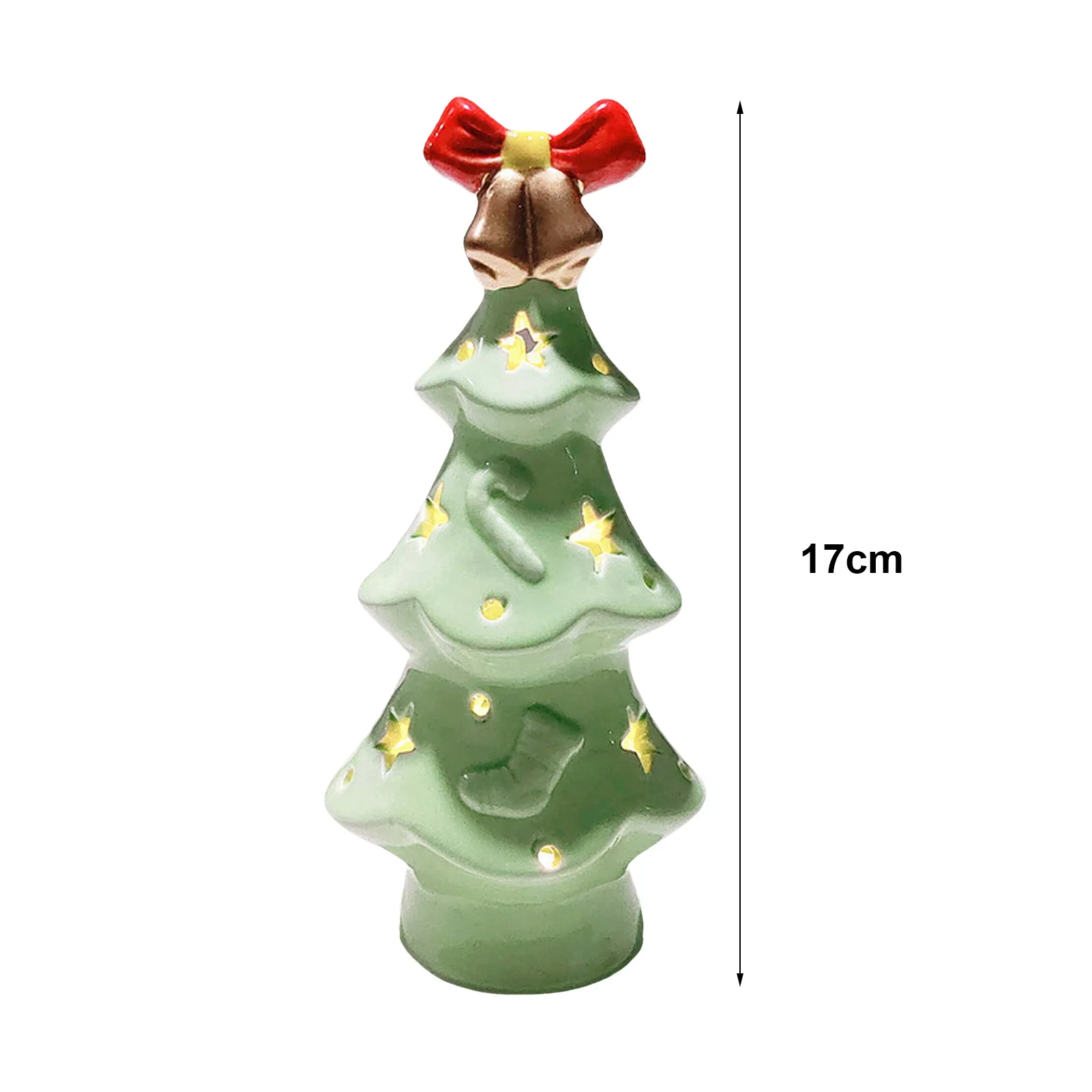 Artistic Ceramic Starfish Tree Christmas Tree LED Starfish Christmas Tree Night Light Warm Lighting Home Decoration US Plug