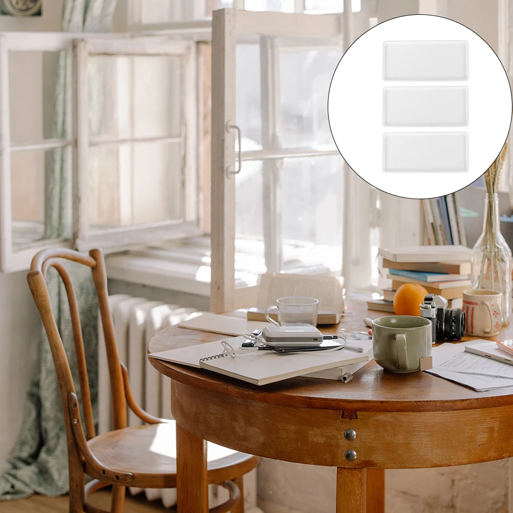 

3Pcs Square Small Ceramic Storage Tray Creative Desktop Sundries Holder Jewelry Cosmetics Organizer Bathroom Sundries Tray