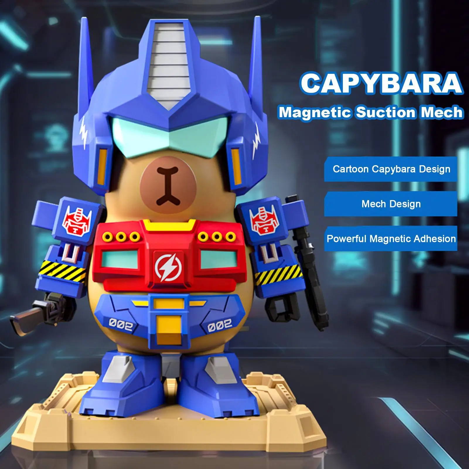 

Магнитные строительные блоки Капибара, игрушки, портативные игрушки-непоседы, сборный робот, фигурки животных для детей, подарок на день рождения, Рождество