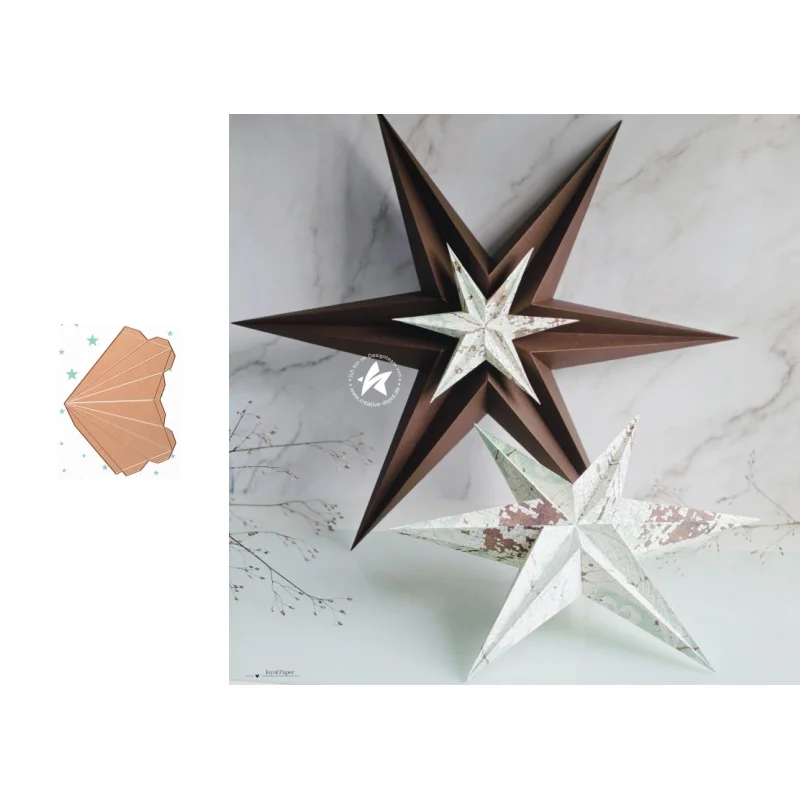 Neue Ankunft Presell Star Stanzformen und Stempel für DIY Scrapbooking/Fotoalbum, dekorative Prägung, DIY-Papierkarten