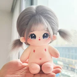 20cm Plush Idol Doll Without Clothes Cotton Star Dolls Kawaii Long Hair Girl Plush Toys For Fans Collection Gifts
