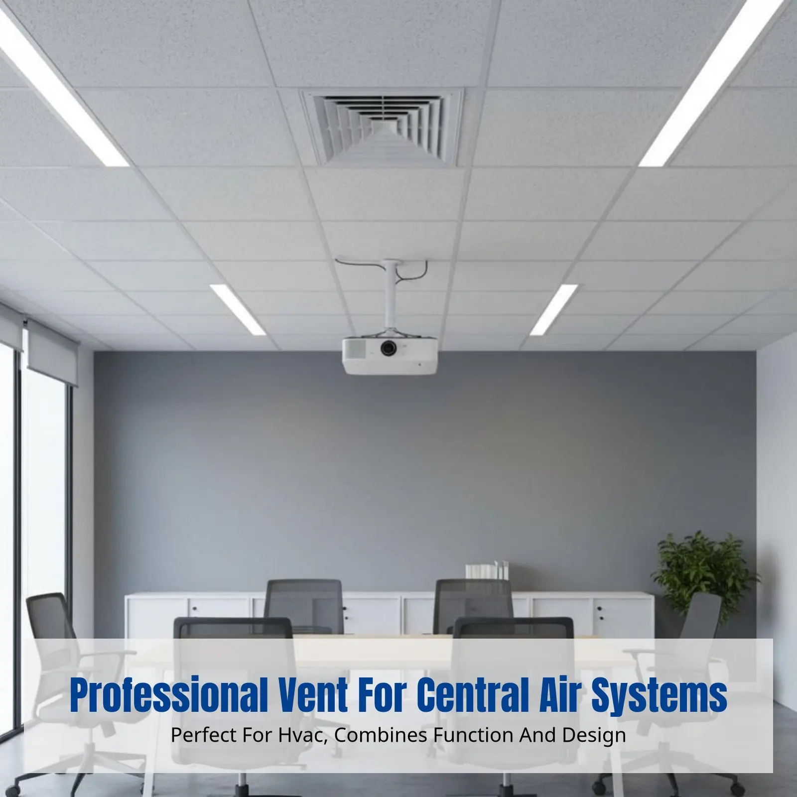 

Потолочная панель для центрального кондиционирования, пластиковая вентиляционная решетка с жалюзи, решетка для системы очистки воздуха, различные размеры