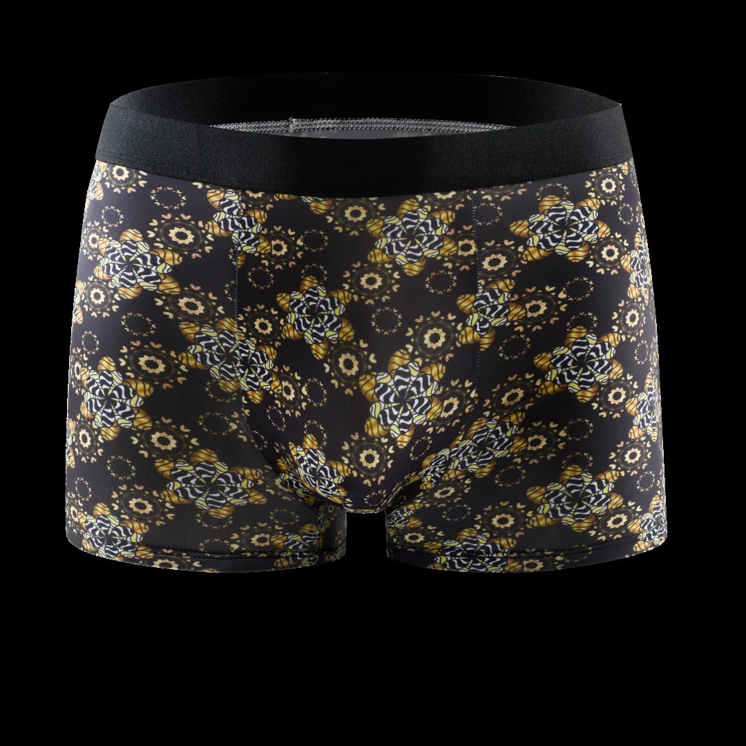 10pcs/set Men's Underwear Sexy Boxer Antibacterial Breathable Print Men Boxer Shorts New Style Boys Thin Flat Corner Panties