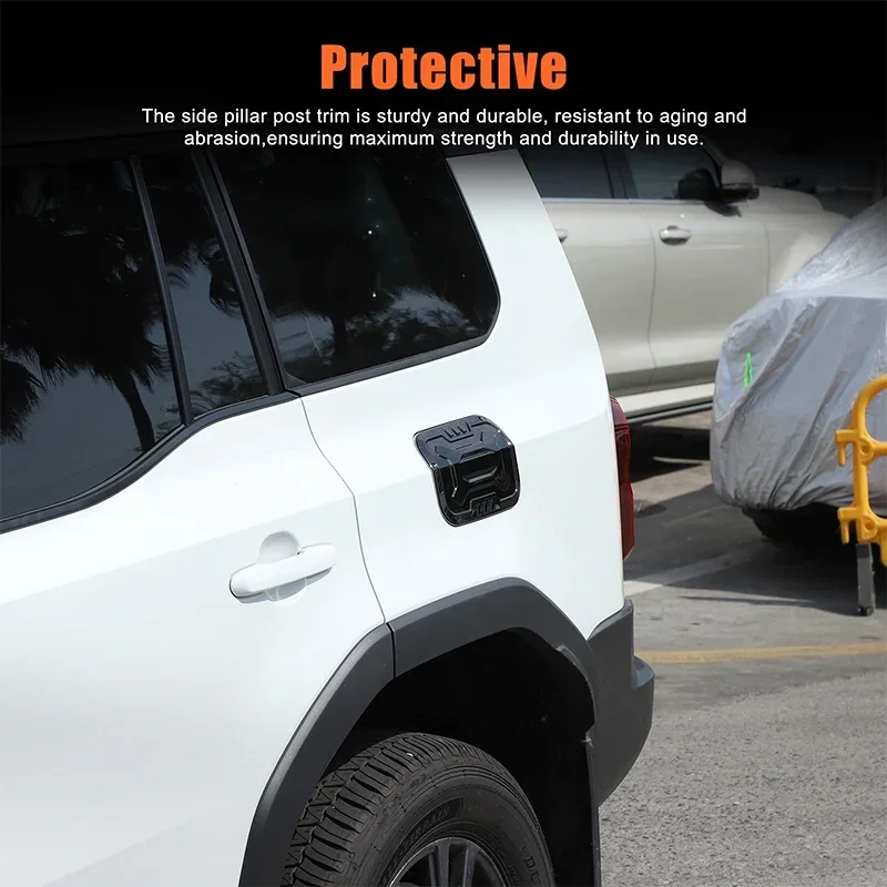 For Toyota Land Cruiser 250 Prado LC250 2024 Car Fuel Tank Cap Fuel Tank Cap Panel Sticker Exterior Molding Accessories
