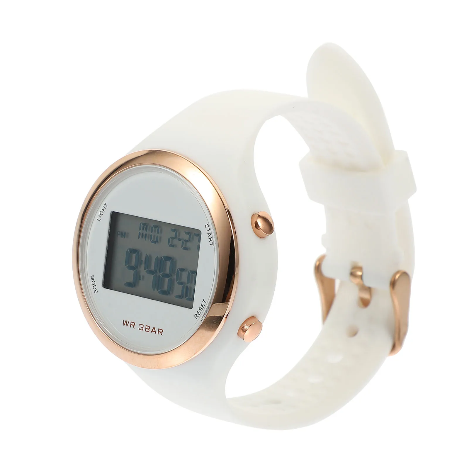 

Sports Watches for Men Digital Wristwatch Timing Hiking White Waterproof Student