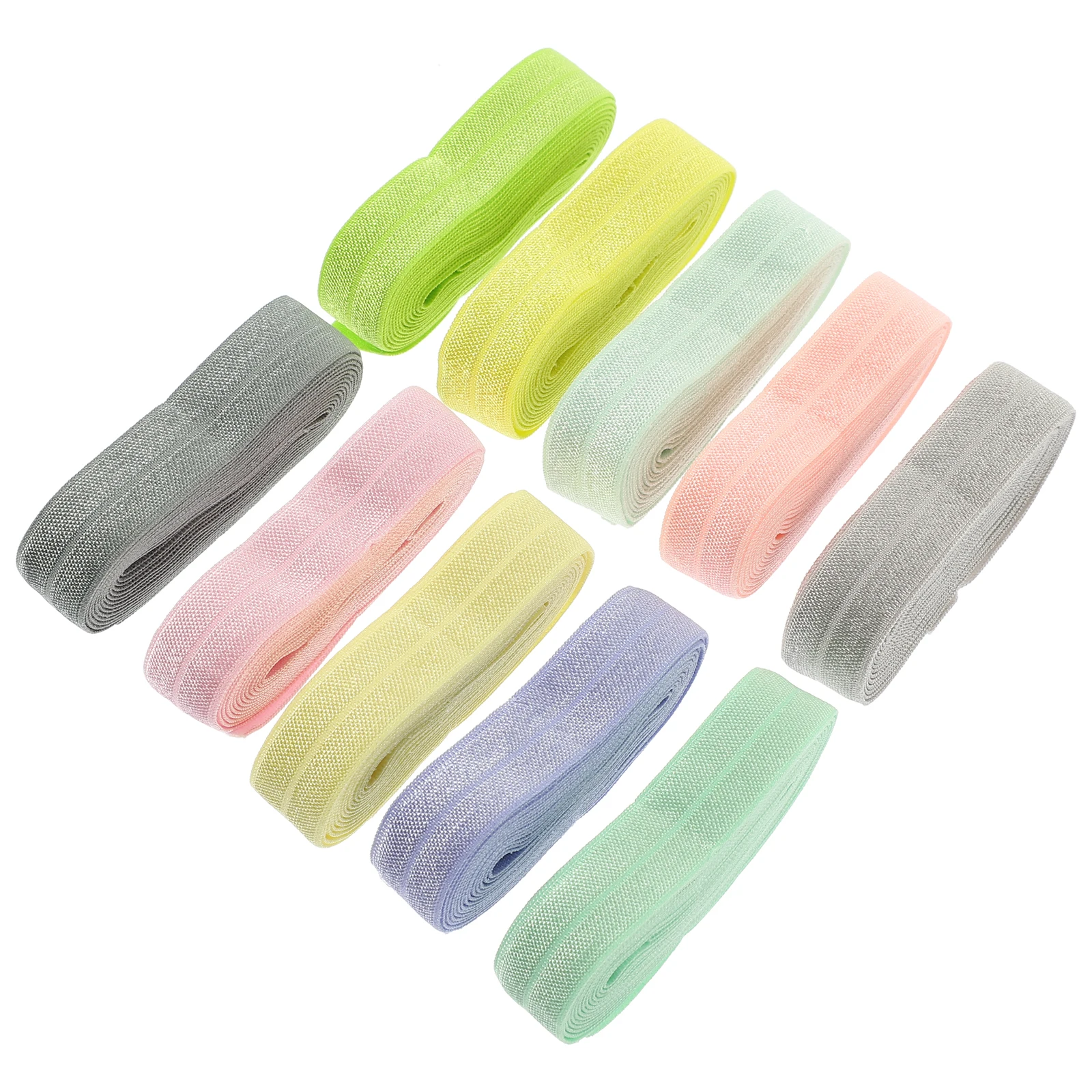 

10 Pcs Elastic Trim Bands Colored 2 Yards Small Package Sewing Elastic Waistband Hairbands Skirts Kids Clothes Pregnant Wear
