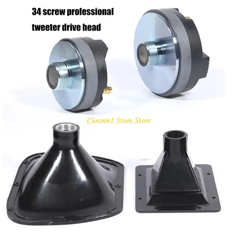8 Ohm Professionelle Hornlautsprecher Hochtöner Aluminium Akustik-Horn-Treiber Hochton-Tweeter-Ersatzkopf – Detail 4