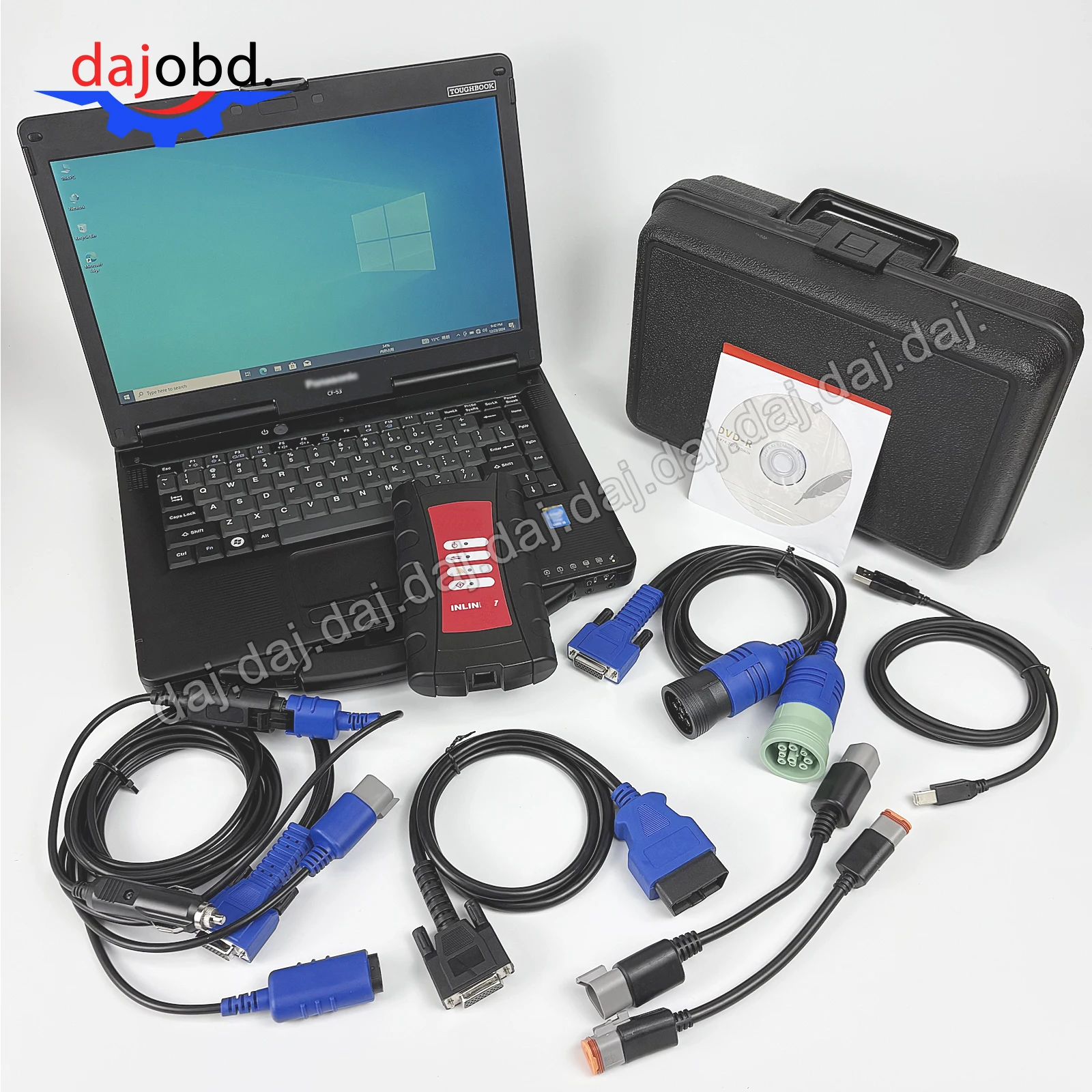 with F53 with v9.0 Software For cummins Inline 7 Data Link Diesel Truck Diagnostic Toolkit