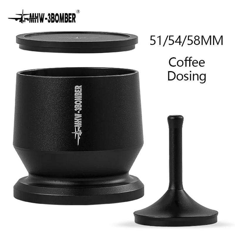 

MHW-3BOMBER 51/54/58 Mm Coffee Dosing Cup Aluminium Alloy Manual Coffee Powder Receiver Espresso Ground Cup for Home Barista Use