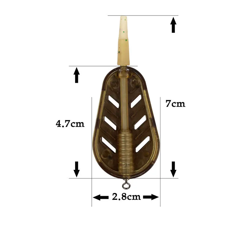 5pcs Carp Fishing Method Feeder Cage 20g/30g/40g/50g QuickRelease Bait Cage Basket Bait Fishing Tackle Accessories view 5