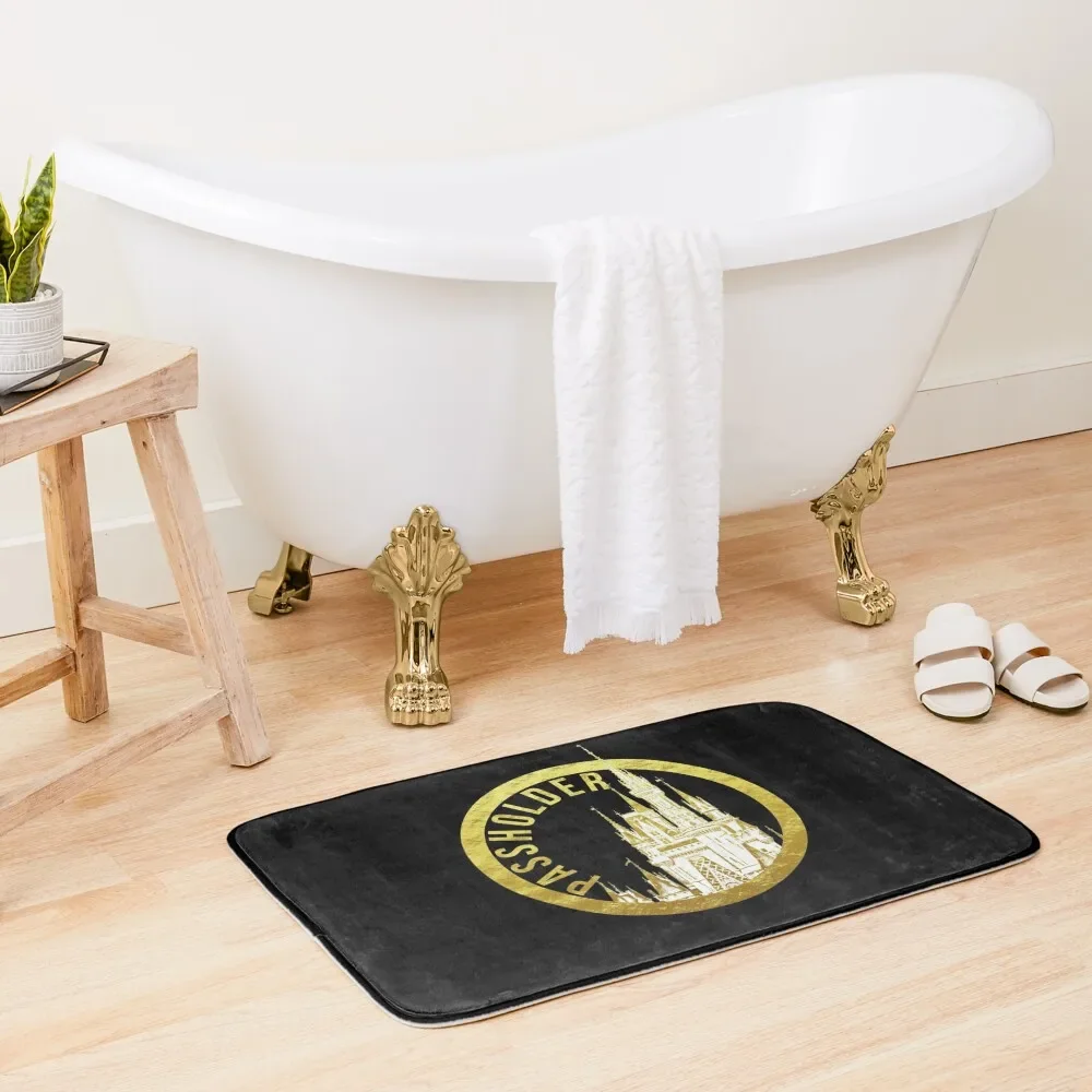 

Passholder Magic Castle Gold Bath Mat Floors For Bathroom Carpet Living Room Toilet Floor Mat