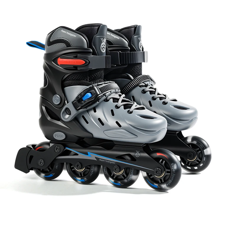 2026  Hard Shell Inline Roller Skates for Kids Teenagers and Adults Adjustable Size Inline Skate for Outdoor Sports