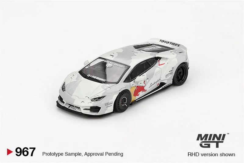 

(Предзаказ) MINI GT 1:64 LBWK Huracan LBWORKS ver. 2-малесная под давлением модель коллекционной машины Mad Mike NIMBUL RHD