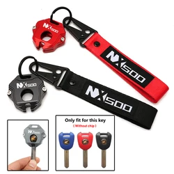 New Fit For Honda HONDA NX500 NX 500 N X500 500X Motorcycle Aluminium accessory Embroidery Keyring Key Chain Cover Case Shell