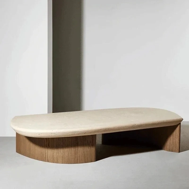 

xzqMedieval solid wood Nordic light luxury living room sofa marble round coffee table