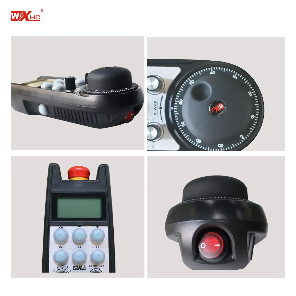 CNC Machine Tool Real Time Display 6-axis Wireless MPG Pendant for FANUC System Display the Workpiece 's Coordinate