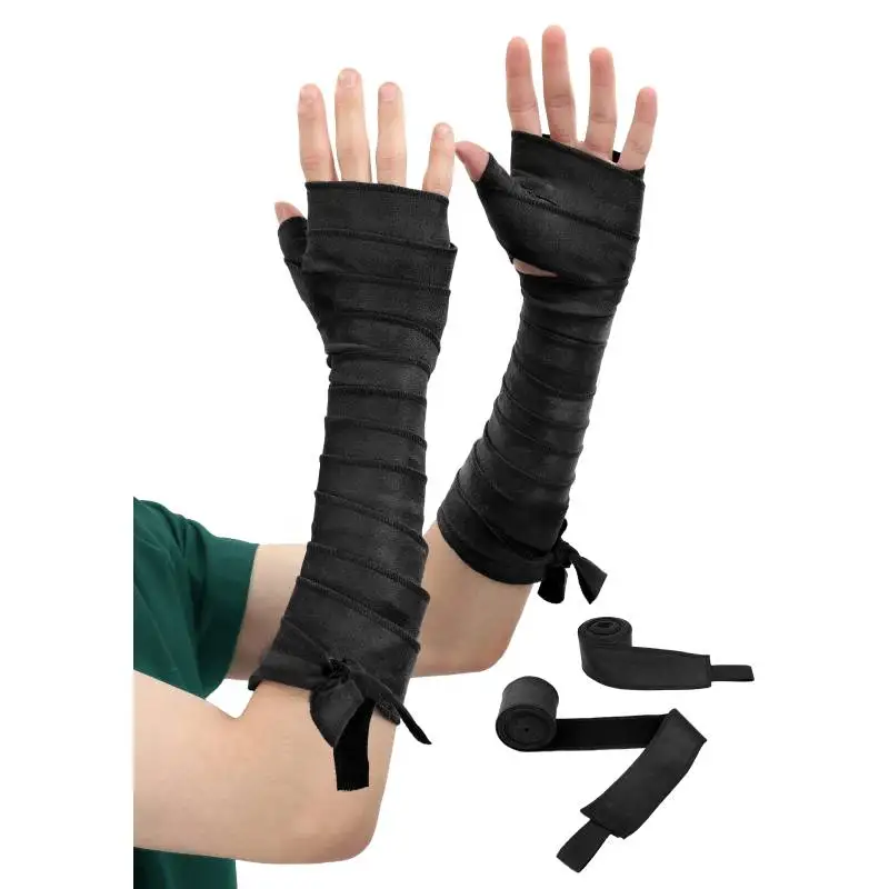 WENAM Medieval Hand Wraps Gloves Renaissance Bracers Guards Faux Leather for Renn Faire Costume Accessories