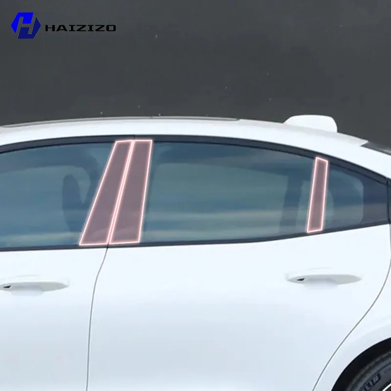 

For Volvo S60 2020-2025 Car exterior B C window pillar scratch resistant transparent protective film TPU scratch repair refit