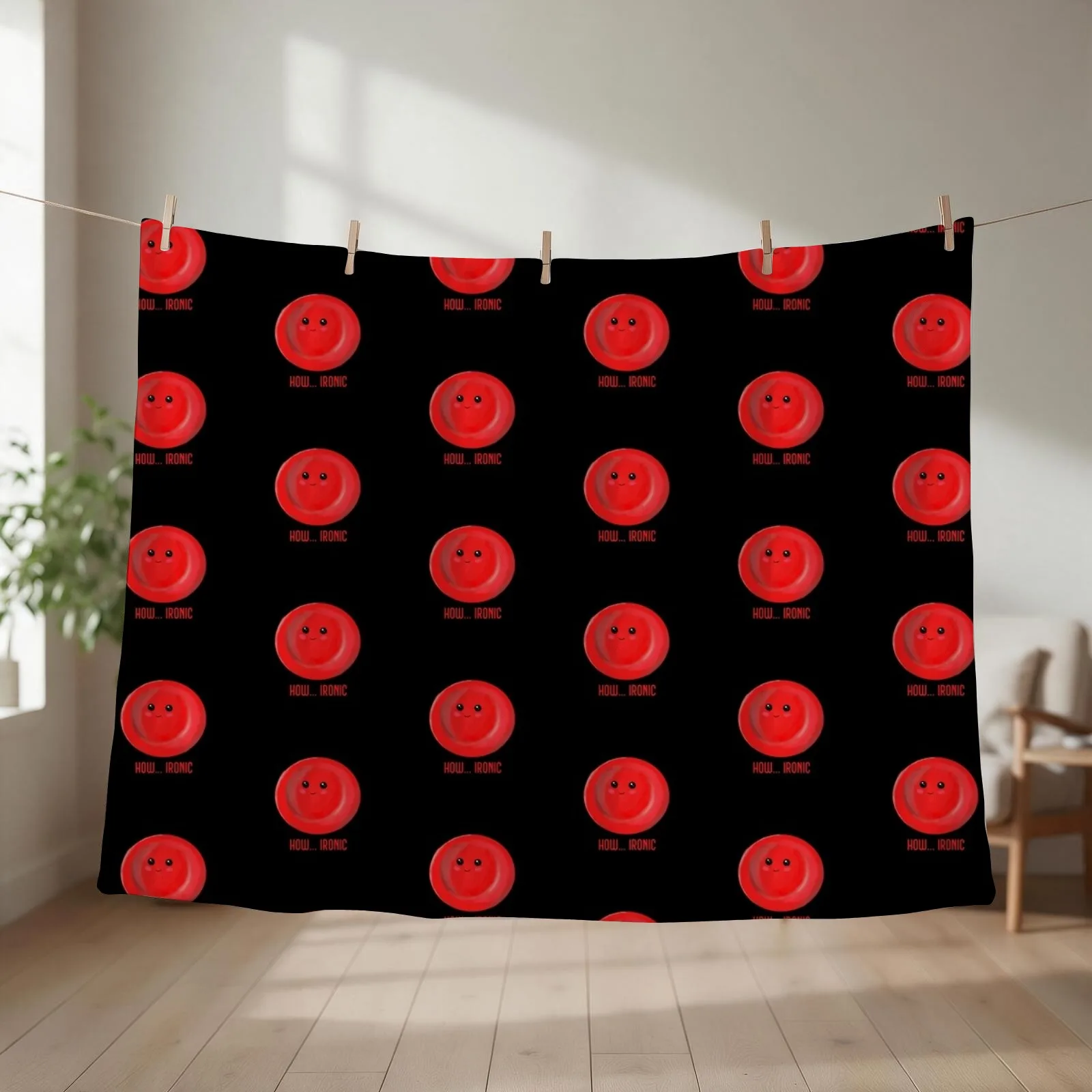 How... Ironic Throw Blanket