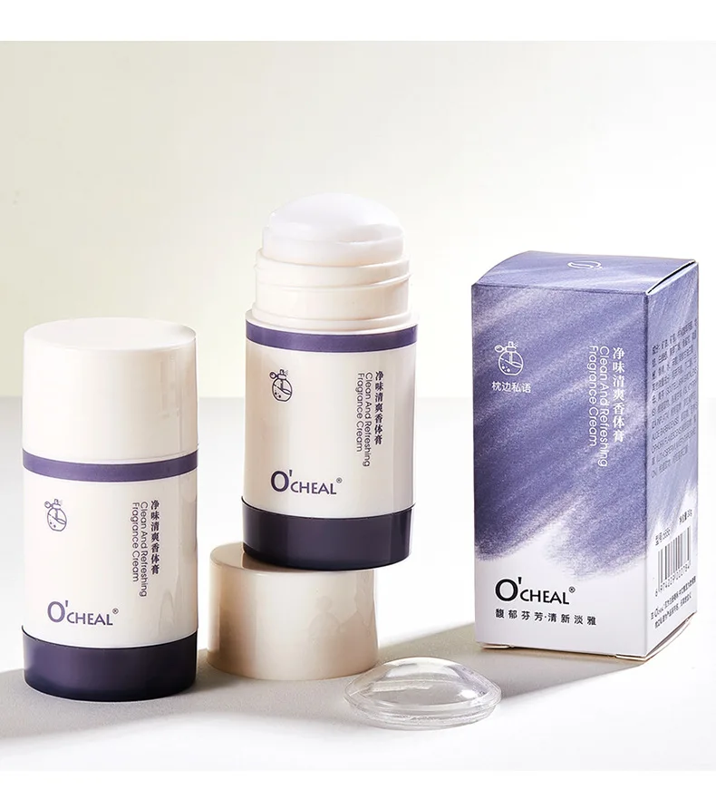 O'CHEAL Solid Perfumes Balm Portable Antiperspirant Deodorant Balm Stick Easy To Use Solid Fresh Fragrance Stick