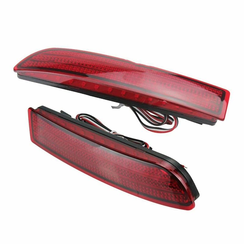 Pair LED Rear Bumper Reflector Light Tail Stop Signal Brake Fog Lamp For Toyota RAV4 2006-2012 PREVIA Alphard 2010-2012