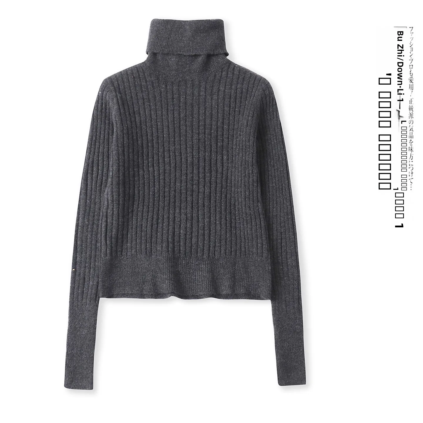 

Faionable Autumn Winter Women's Long Sve High Collar Elastic Slim Fit Color Sweater Comfortable Stretchy Crew Ne...