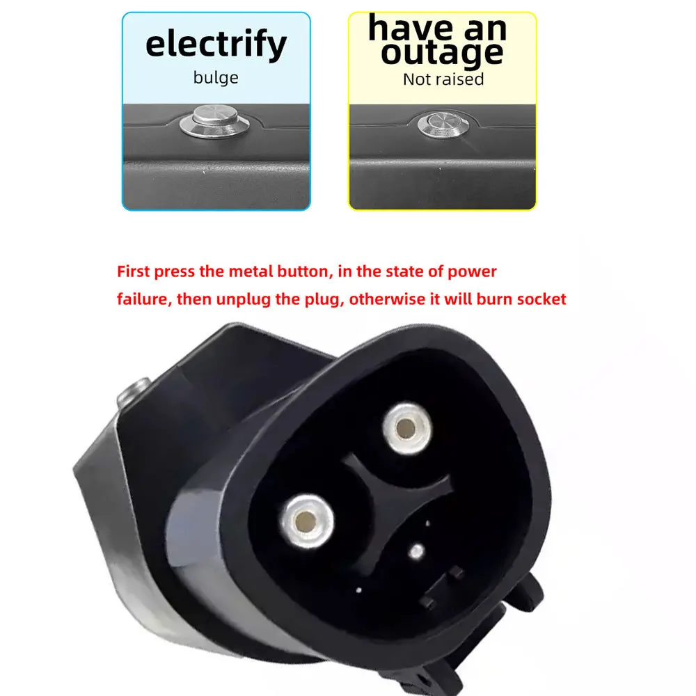 Gbt Convertor Adapter AC 250V 16A v New Energy Electric Vehicle Charging  Converter Head for Teslas