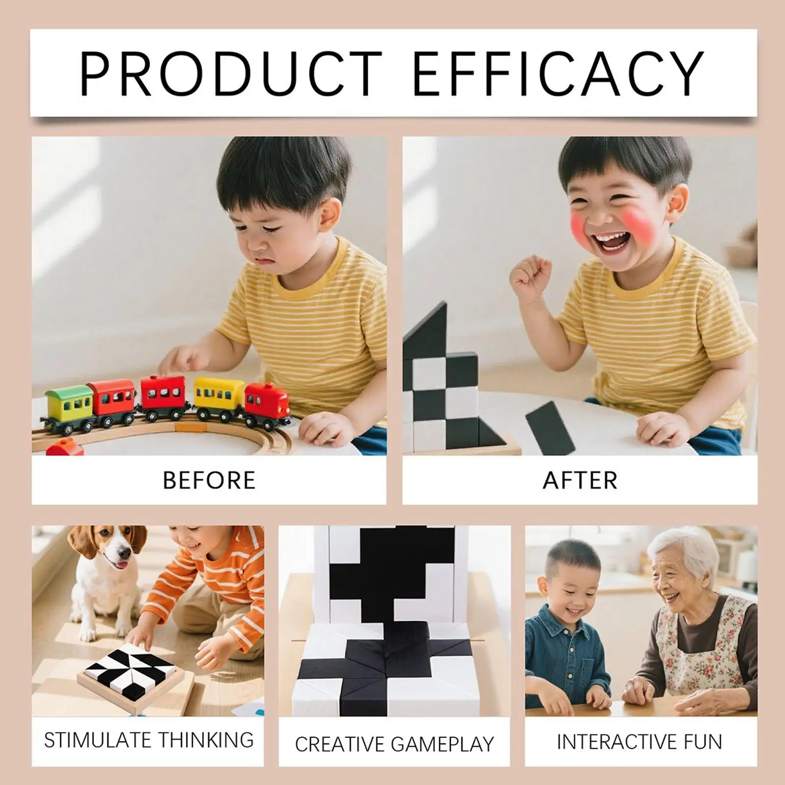Block Puzzles Educational Assembly Puzzles Brain Teaser Games Desktop Table Games Stocking Stuffers Early Education Jigsaw For