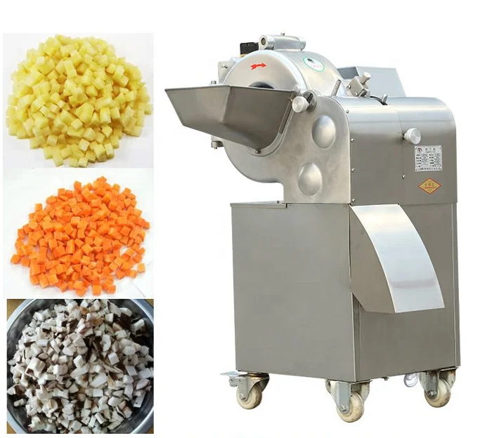 industrial vegetable cutting machine vegetables fruit ginger potato carrot dicing slicing cube cutting machine