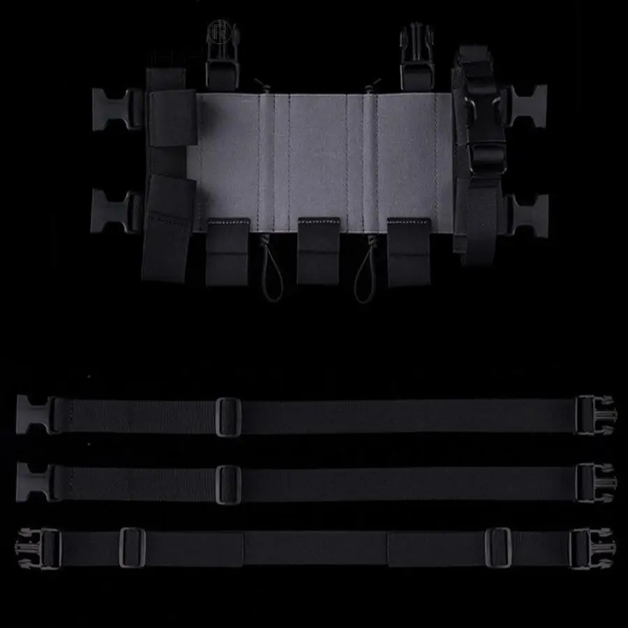 حزام بطن تكتيكي خفيف الوزن ومنخفض الوضوح لركوب الدراجات في الهواء الطلق والمشي لمسافات طويلة والتخييم وحقيبة تخزين محمولة متنوعة #4