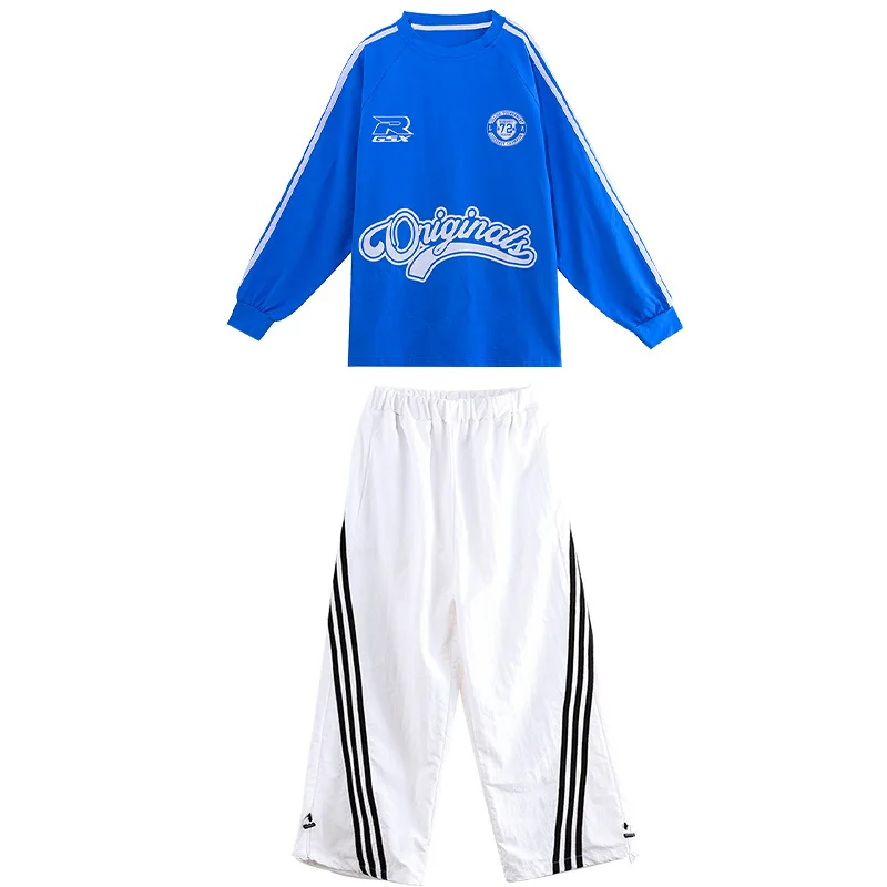 Tute per bambini 2 pezzi Set per ragazzo ragazza T-shirt Pantalone Streetwear Tute sportive Felpa Pantaloni sportivi Abbigliamento Costume