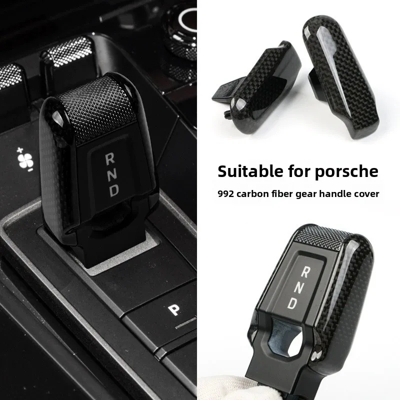 

Накладка на ручку переключения передач из карбона для Porsche 992 (2019-2023), чехол для ключа автомобиля 911 992