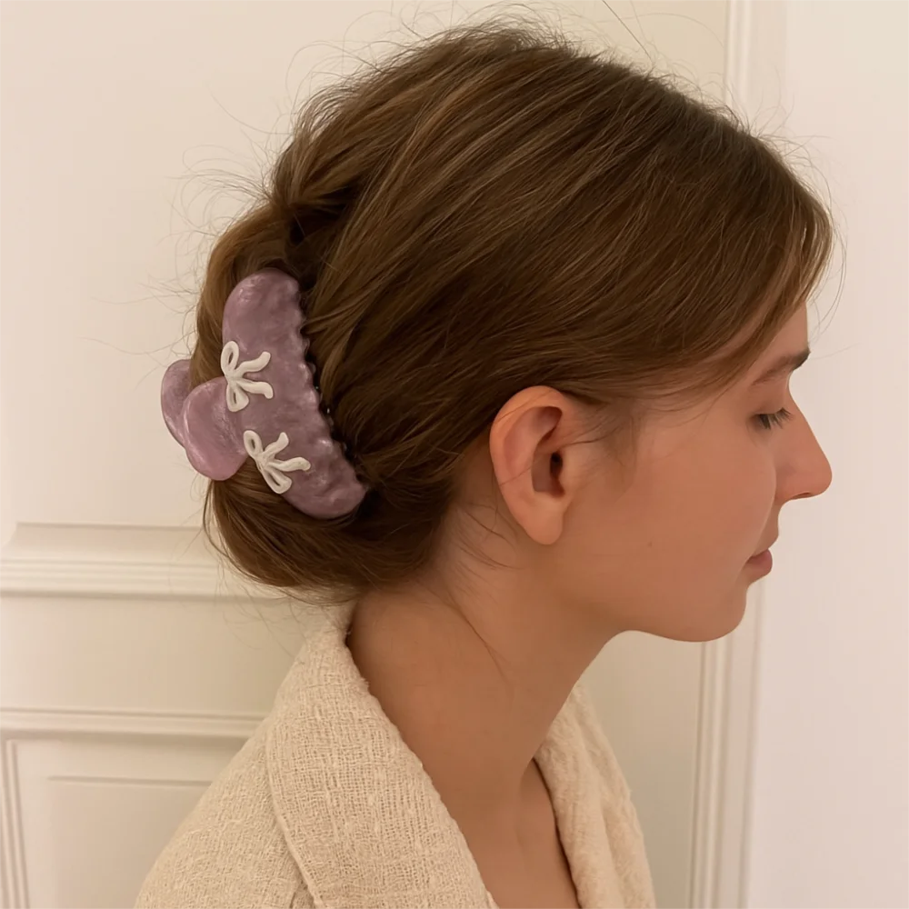 

Personalized Rhinestone Bow Hair Claw Barrette Ballet Bowknot Hair Clip Geometry Korean Style Zircon Hairpin Travel