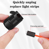 5 Mode Cycling Night Safety Waterproof New Bike Heart Shape Tail Light USB Rechargeable Mountain Bicycle Rear Lamp MTB Taillight