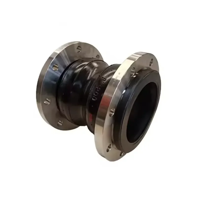 Factory Supply Vulcanized DN200 PN16 Double Sphere Corrugated Stainless Steel Flange Connector Coupling Flexible Rubber Joint