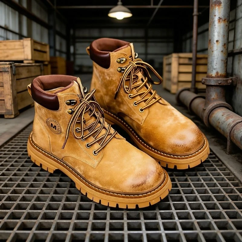

2026 зимние ботильоны, мужские рабочие ботинки в стиле ретро, уличные рабочие ботинки высокого качества, мужские походные ботинки для пустыни, модная обувь