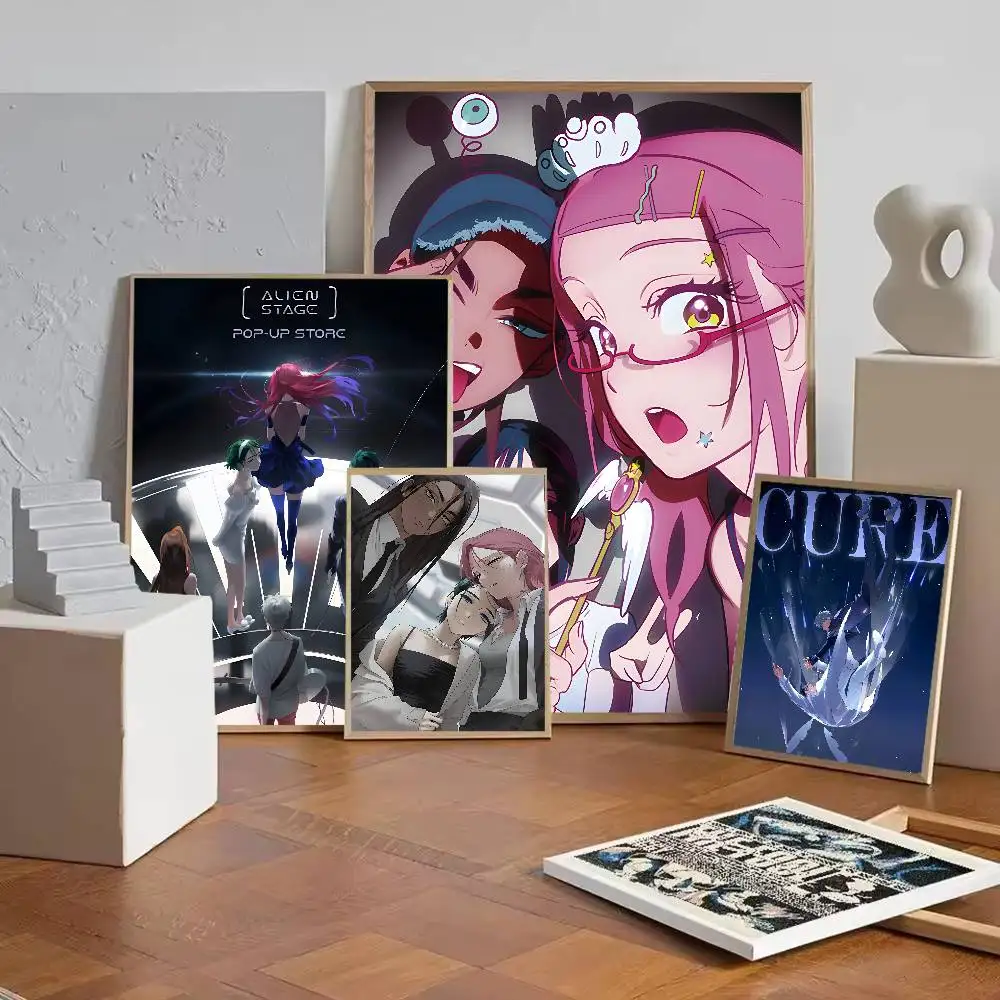 Anime A-Alien stage Poster Paper Print Home Living Room Bedroom Entrance Bar Cafe Art Painting Decoration