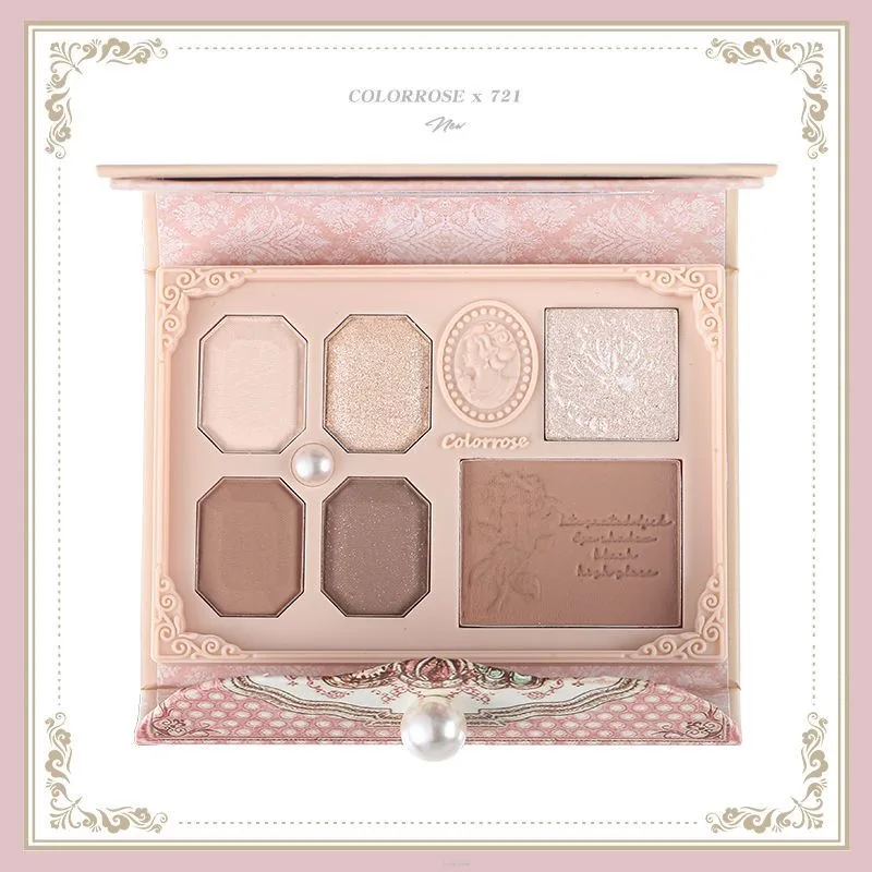 Colorrose Blush Highlight Makeup Palette Eye Shadow Plate Ground Color Repair Liquid