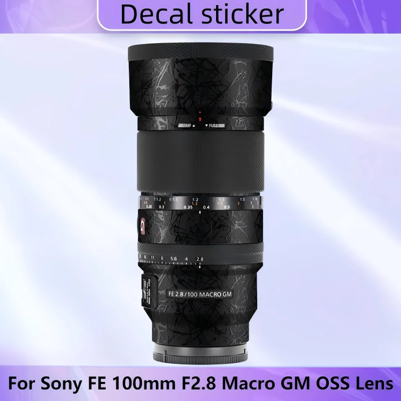 

Для Sony 100F2.8 наклейка на объектив FE 100 мм F2.8 макро GM OSS наклейка на объектив SEL100M28GM кожа FE100F2.8GM обертка 100 кожа