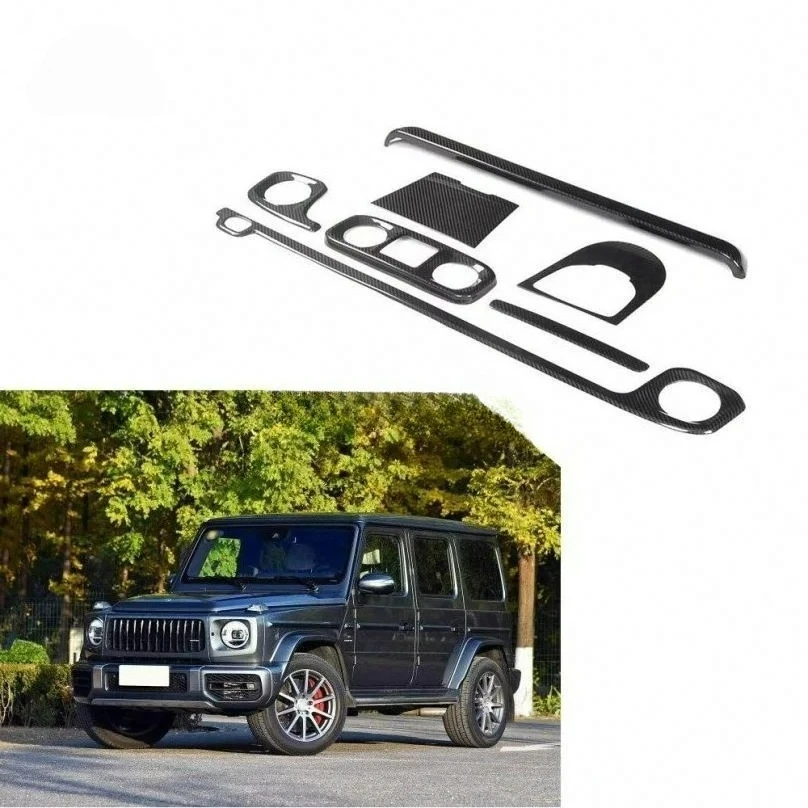 

Для Mercedes-Benz G63 AMG G500 G550: Декоративная накладка на приборную панель из сухого карбона для G-класса