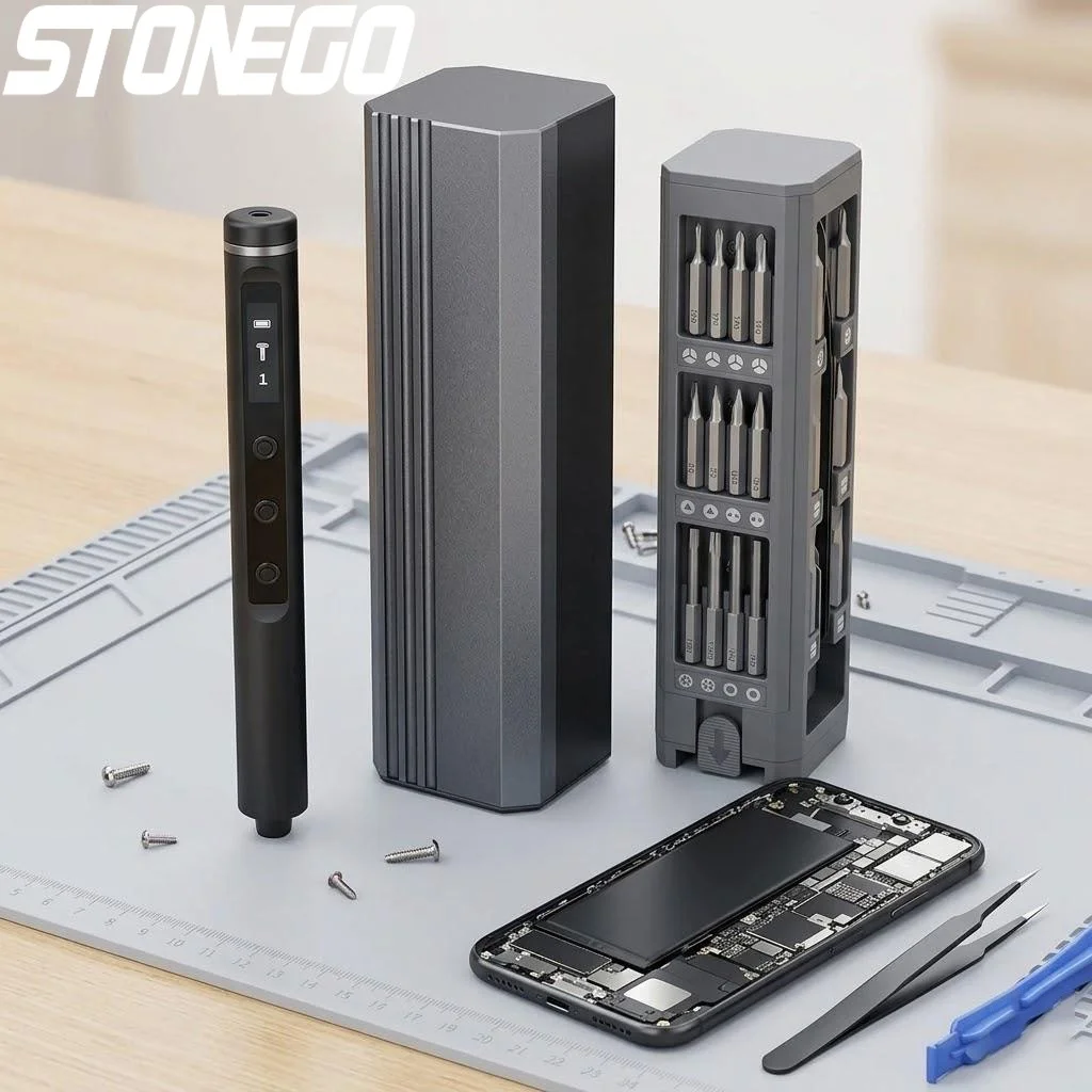 

Портативный мини-набор инструментов: магнитный набор отверток из 42 предметов с 5 настройками крутящего момента для ремонта iPhone, камер и ПК