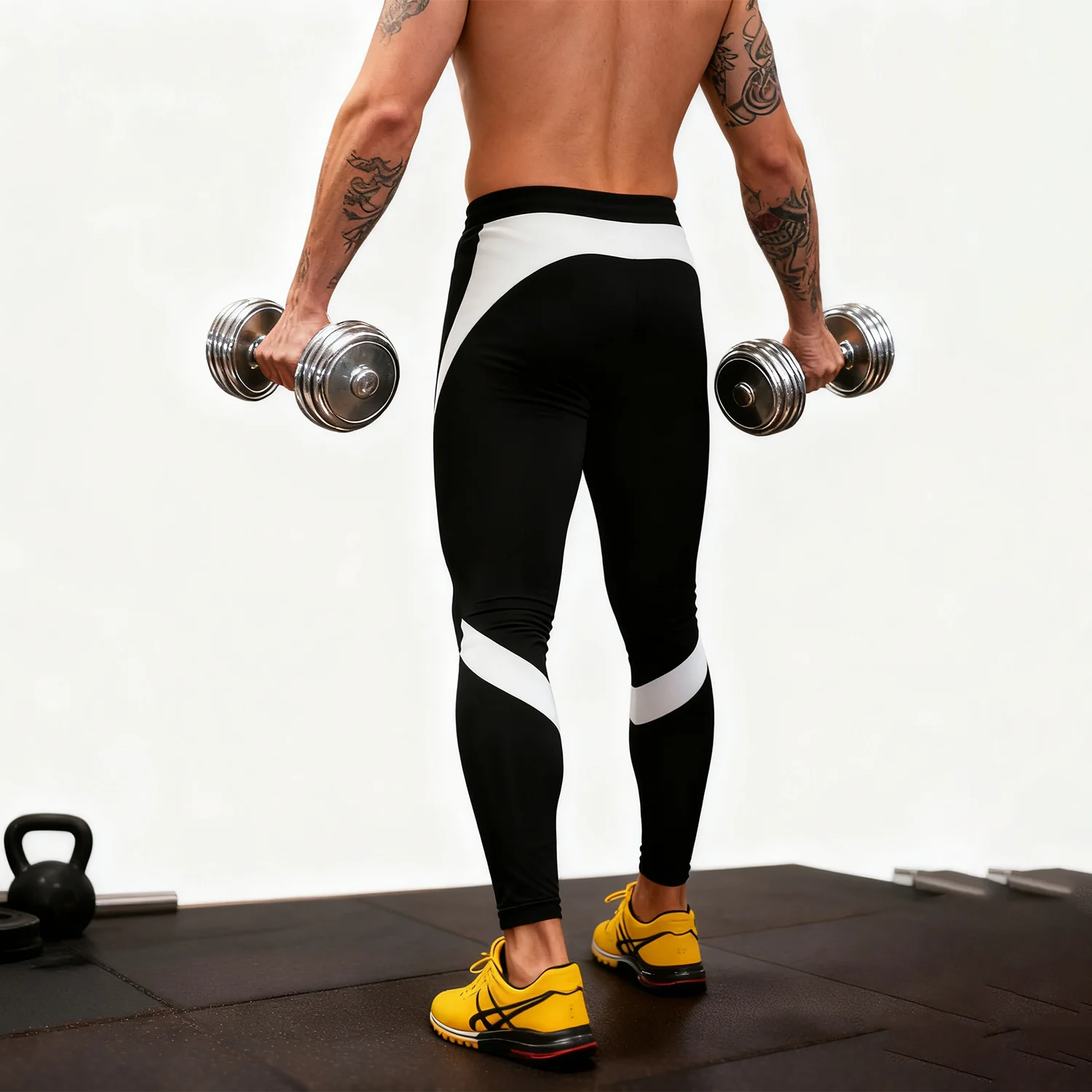 

Men's Compression Pants Gym Workout Leggings High Elasticity & Breathable Moisture Wicking for Running Training Sports