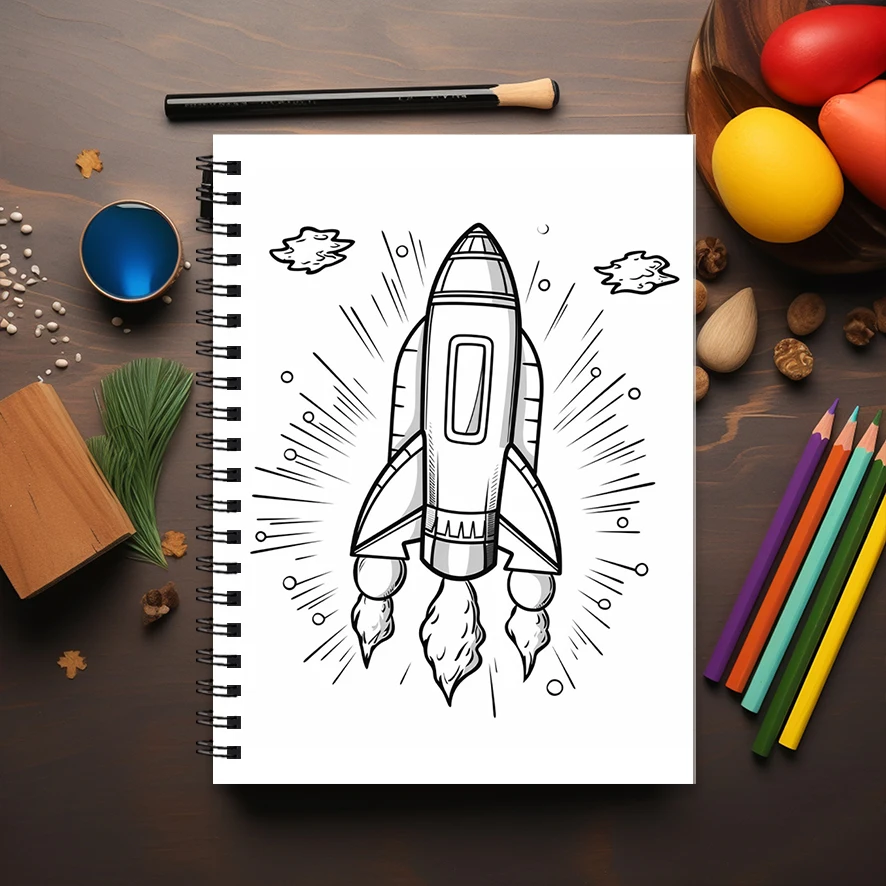 Skyfire Coloring Book - 8.3x 11.2 Inch 22 Page Coloring Book - Helps Reduce Stress and Ease Emotions