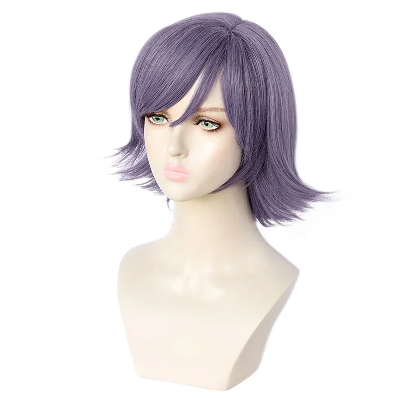 Anime Akudama Drive Courier Purple Short Wig Cosplay Costume Heat Resistant Synthetic Hair Men Wigs